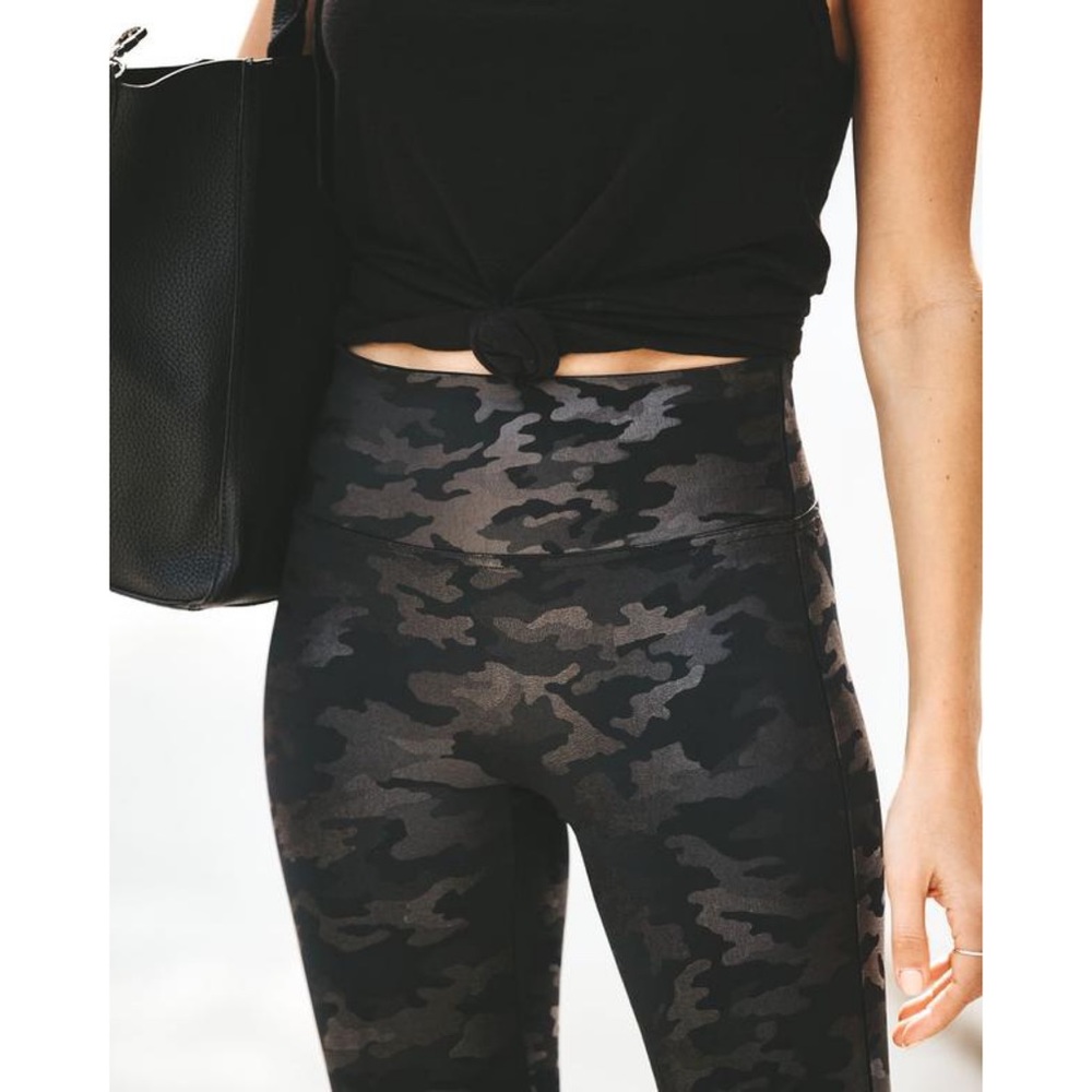 Spanx Faux Leather Camo Leggings - Picture 3 of 8